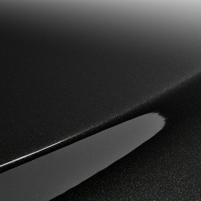 3M 2080-HG212 High Gloss Black Metallic vinyl colour swatch