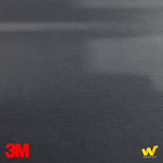 3M 2080 BR201 Brushed Steel vinyl finish swatch