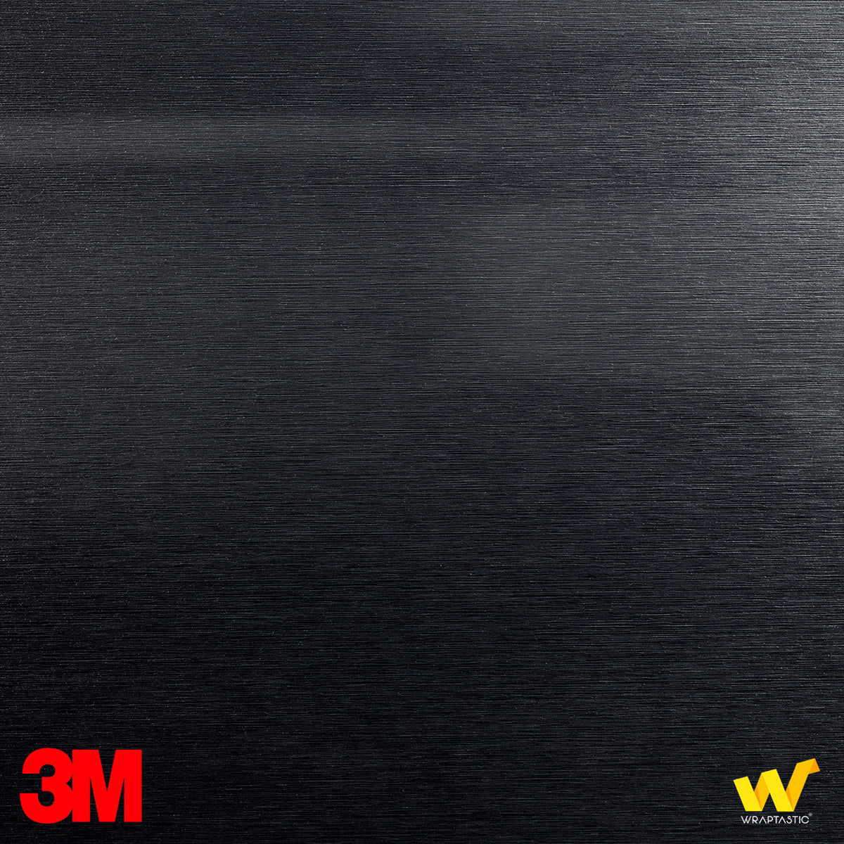 3M 2080 BR212 Brushed Black Metallic vinyl finish swatch