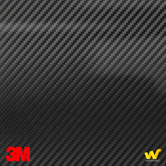 3M 2080 CFS12 Carbon Fibre Black vinyl finish swatch