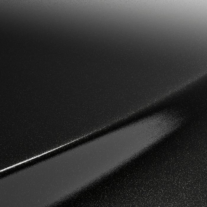 3M 2080-G212 Gloss Black Metallic vinyl colour swatch