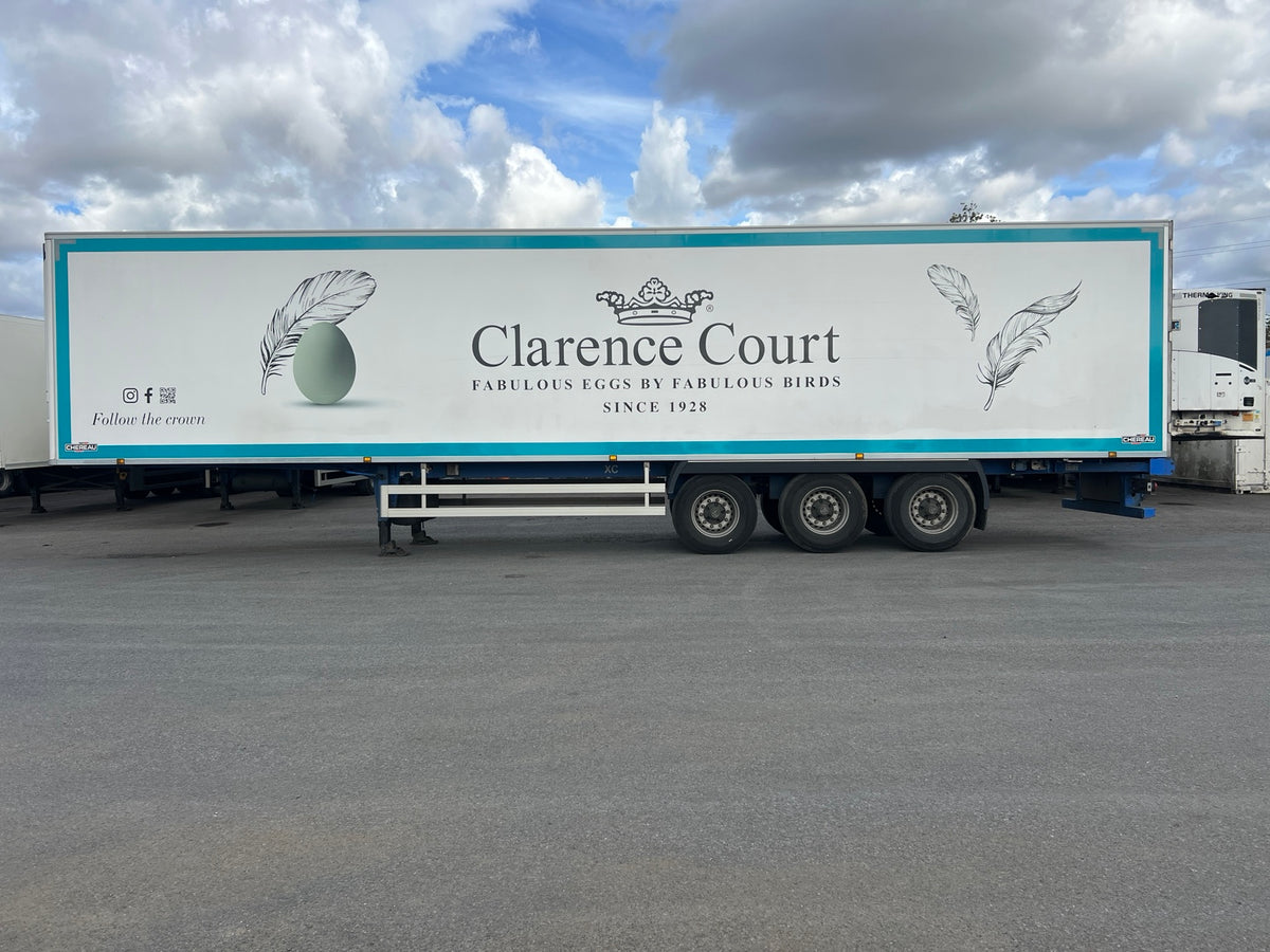 Clarence Court trailer: wrap installation by Wraptastic for another sign shop