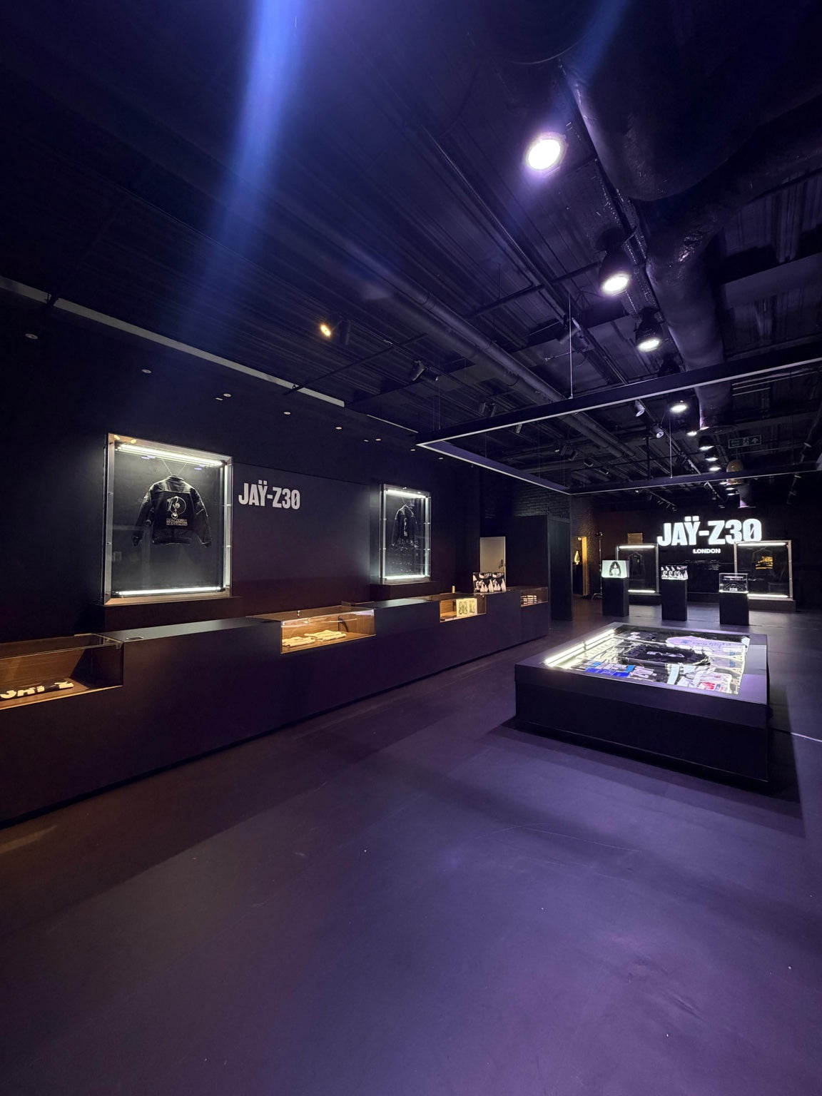 JAY-Z pop-up shop interior with display counters, installed by Wraptastic in Camden Town, London