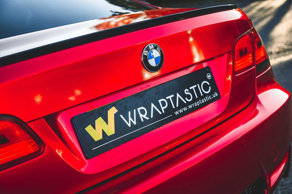 Red BMW wrap by Wraptastic